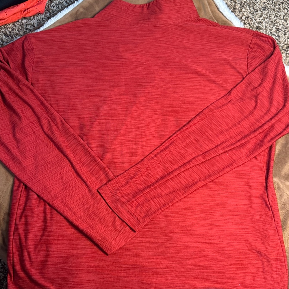 Nike Men's Red Quarter-Zip Jersey - Picture 3 of 3